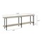 Manhattan Comfort Celine Side Table Console in Grey 25555-GY - alternate 8
